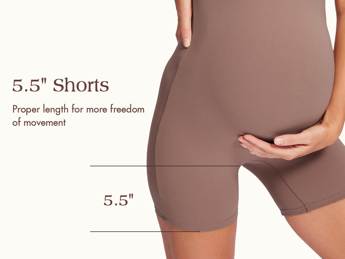 Momanda Square Neck Maternity Romper