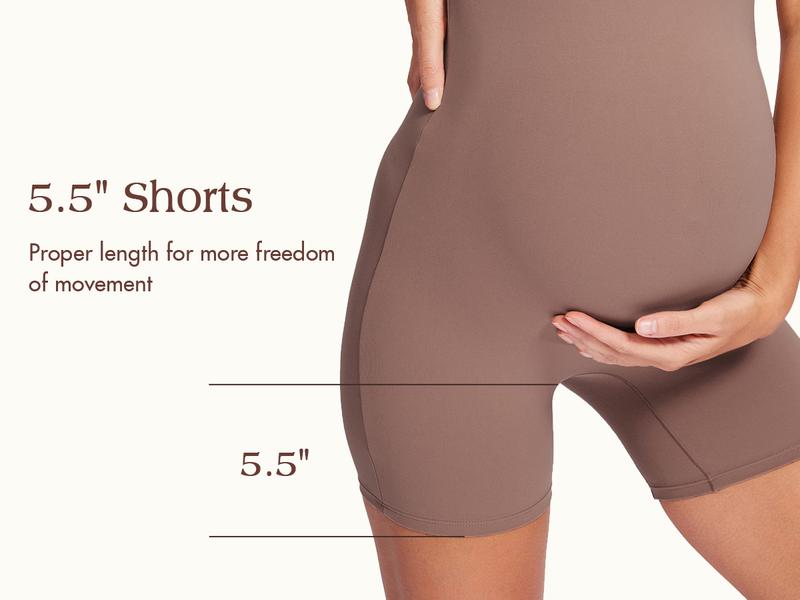 Momanda Square Neck Maternity Romper