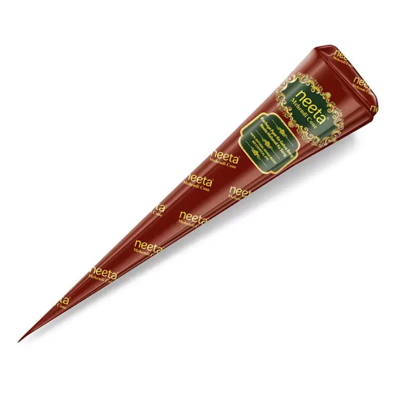 Neeta Henna Cones 3 Pieces Natural Mahndi for Traditional Use