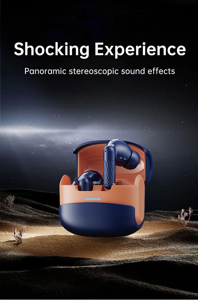 Acer OHR548 Smart Noise Cancelling Earbuds, Wireless Stereo Earphones, Extra Long Battery Life, Universal Fit for Men and Women, Comfortable Wear, Noise Isolation Headphones, Compact Headset Design,   Bt.  noise cancelling headphones Audio Blue Electronic