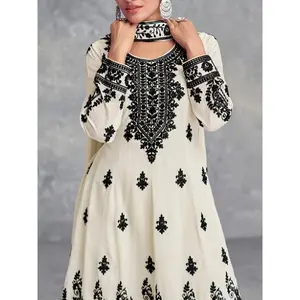 Women's Floral Print Round Neck Long Sleeve Top & Below the Ankle Pants Set BK 123002   Comfortable Elegant Modest 2-Piece Outfit