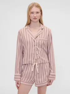 Gap Women's × Summer Fridays Relaxed Flannel Stripe PJ Shirt