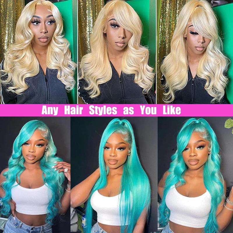 [Combo sale 30''&30'']Buy 1 get 2 Wig 30 Inch Highlight Ombre Lace Front Wig Human Hair 13x4 HD 613 and 4/27 Body Wave Lace Frontal Wigs Human Hair