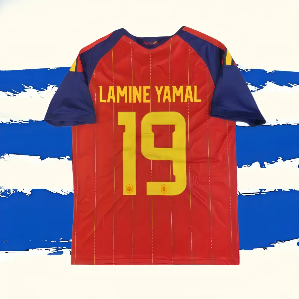 2026 New Red NO.10 Yamal  Short-Sleeve Soccer Jersey