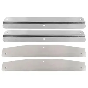 Torque Pair (2) Universal Mud Flap Weights, Semi Truck, 24" x 4" Chrome, 3-Stud Fit, Compatible with 24" Wide Mud Flaps
