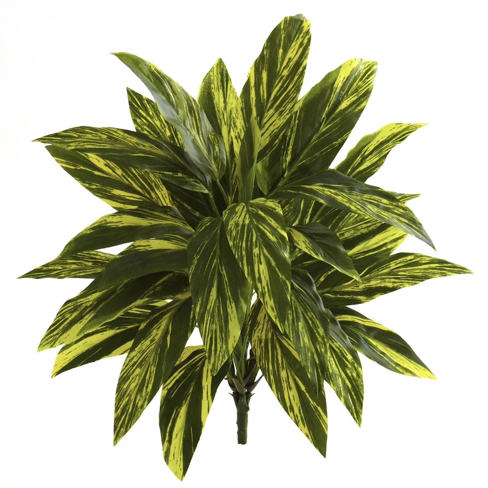 6-Piece 19” Real-Touch Synthetic Tradescantia Artificial Plant Set - Leaf Accent for Kitchen, Pot-Friendly Home Decor Supplies