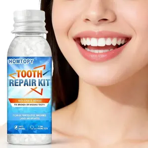 Moldable Dental Gel,Dentures Temporary Fillings,Temporary Tooth Filling,Denture Kit,Oral false tooth fake,Denture,Restoration Beads,tooth repair kit,temp tooth, smile  confidence  booster