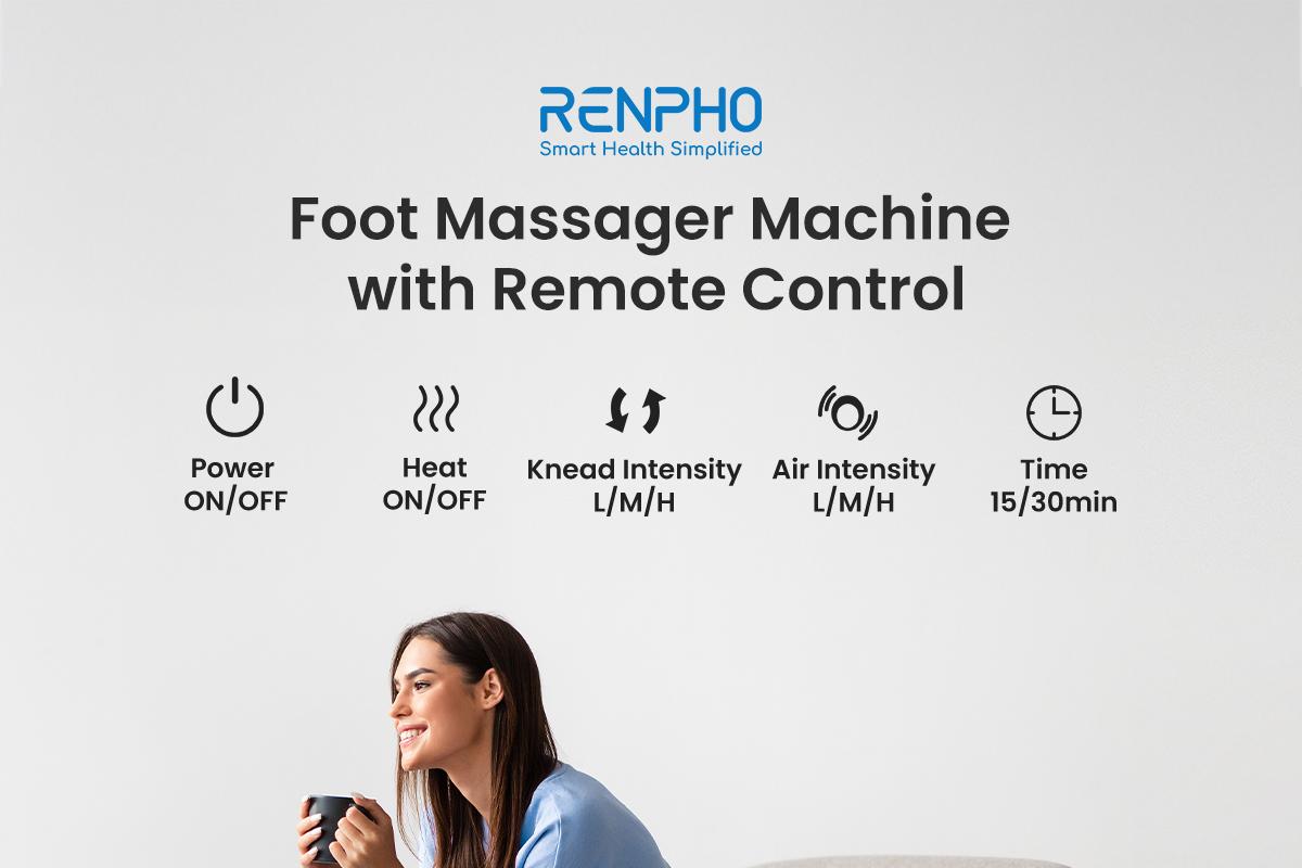 [Livestream Exclusive] RENPHO Shiatsu Foot Massager with Air Compression Spring Glow Up Gift Choice for Women Mom Wife