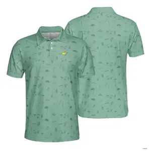 Masters Golf Polo 2026 Mens PGA Performance Shirt Outdoor Style