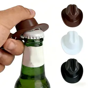 Rustic Cowboy Hat Bottle Opener Keychain - Unique Gift for Beer Lovers & Cowgirls