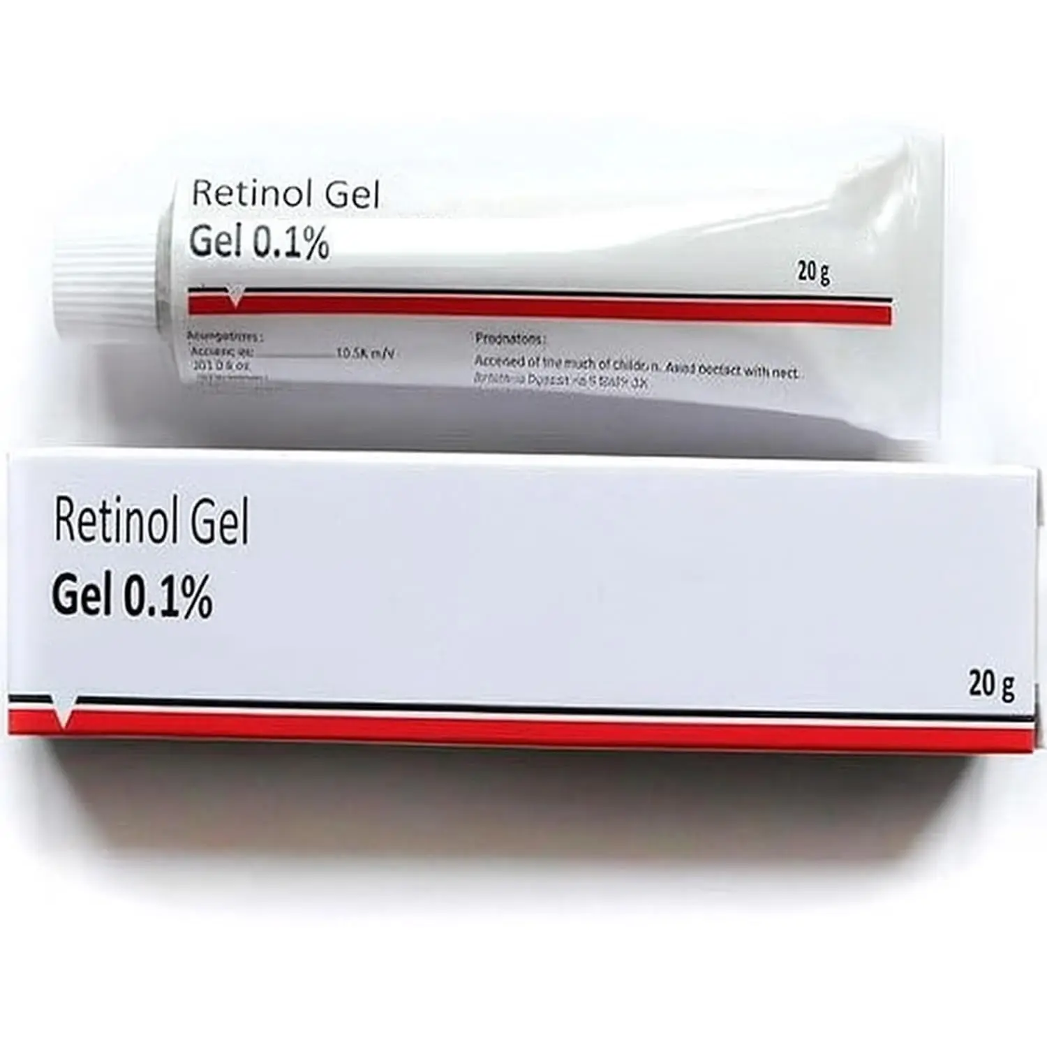 Retinol Gel 0.1% with Vitamin A, Lightweight Night Serum for Skin Texture & Smooth-Looking Skin, 20 g