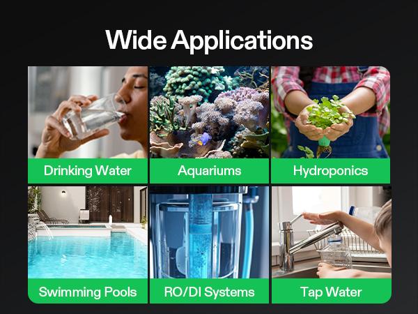 VIVOSUN Digital pH and TDS Meter Kits, 0.01pH High Accuracy Pen Type pH Meter ± 2% Readout Accuracy 3-in-1 TDS EC Temperature Meter for Hydroponics, Pool and Aquarium,  UL Certified