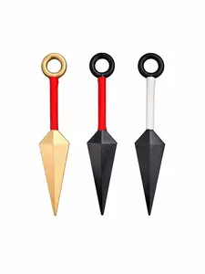 KinStore Fantasy 10” Ninja PU Foam Kunai Anime Cosplay Foam Throwing Knife for Custom Replica