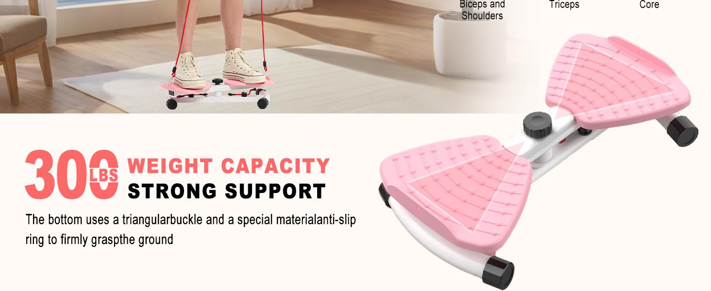 X-COOL Waist Twist Machine for Core Workout - 300 lbs Capacity, Portable Ab & Cardio Training Equipment for Home Gym and Aerobic Exercise