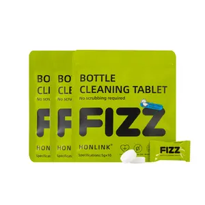 HONLINK Bottle Cleaning Tablets | No Scrubbing & Zero Residue | Deep Clean & Odor Remover for Tumblers, Thermos & Baby Bottles | Eco-Friendly