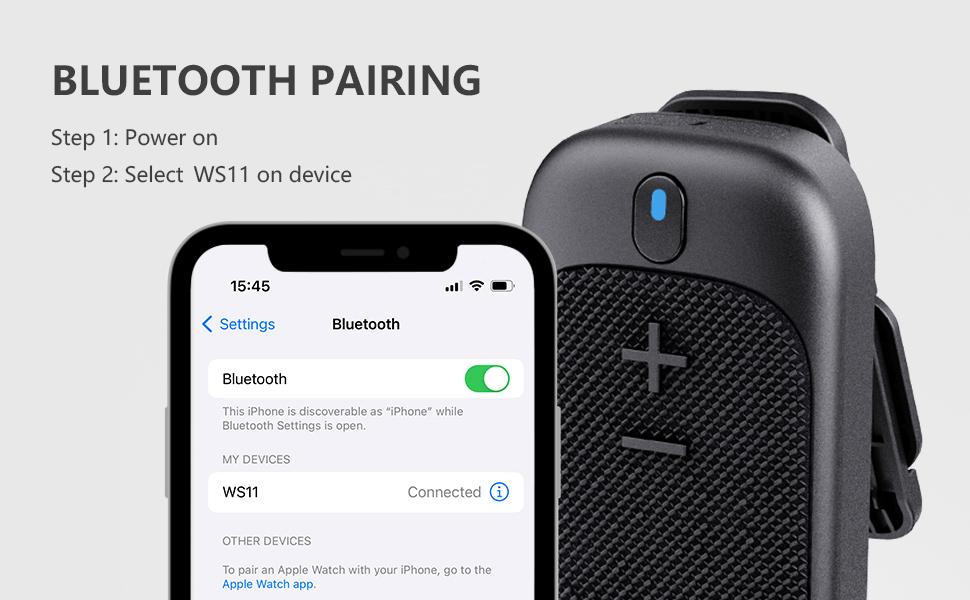 Wearable Bluetooth Speaker - Magnetic Clip-On Wireless Portable Outdoor Speakers- Clip Waterproof Speaker with Microphone -Hands-Free Music & Calls