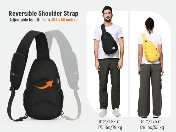 SKYSPER Sling Bag RFID Cross Body Bag Recycled Crossbody  display picture 3