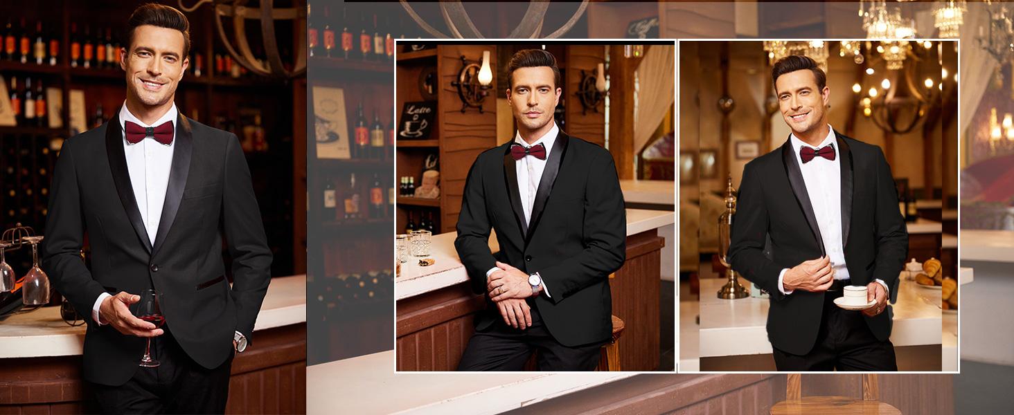 COOFANDY Men's Suit Jacket Slim Fit Casual One Button Blazer Jacket