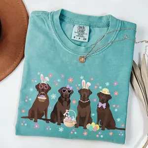 Easter Chocolate Lab Shirt Labrador Retriever Easter Tshirt Dog Easter T Shirt Lab Mom Tee Brown Lab Retriever Mama Gift Easter Dogs Shirt trending top