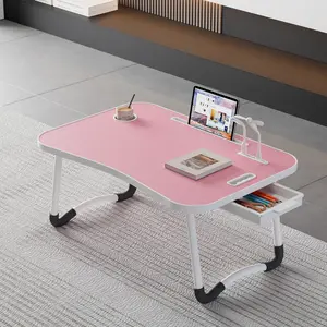 Multifunctional Foldable Laptop Bed Desk with 4 USB Ports, Storage Drawer & Cup Holder – Portable Notebook Stand for Bed, Sofa, Floor, and Home Office