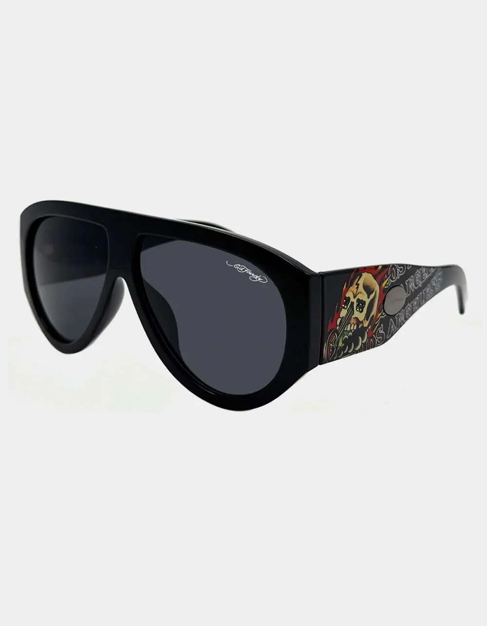 ED HARDY Los Angeles Sunglasses, Black