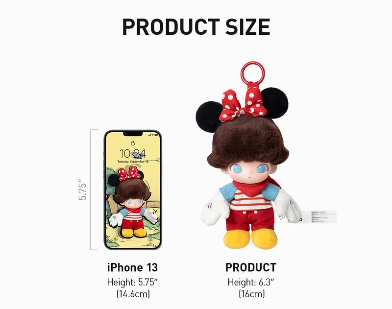 POP MART DIMOO WORLD × DISNEY Series-Vinyl Plush Keychain Blind Box