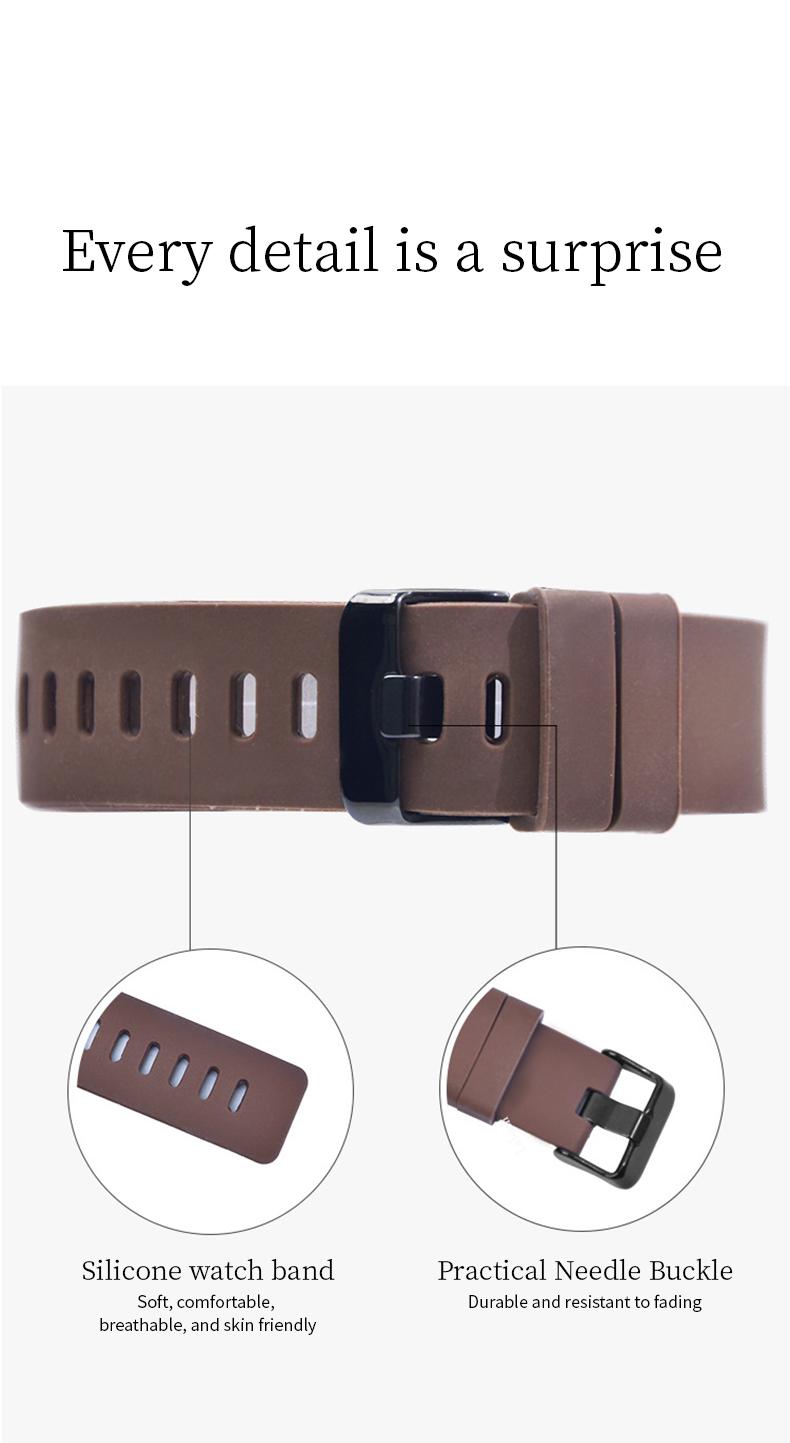 Fashionable watch unisex tonneau-shaped watch – a perfect combination of sport and style, featuring analog-digital dual display, multifunction design, waterproof and luminous features, and a date display.