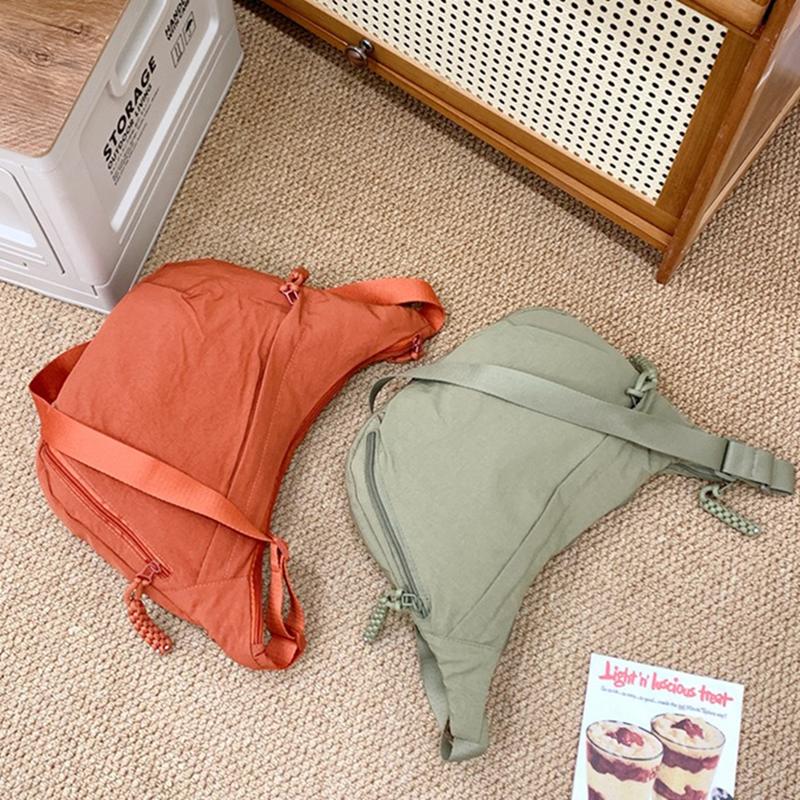 Dumpling Satchel for Women Men Lightweight Multi-Pocket Design Adjustable Strap Crossbody Bag for Daily Use