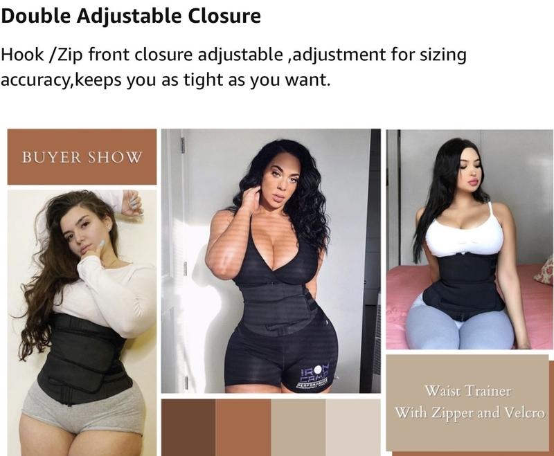 Waist Trainer for Women Latex Underbust JSculpt Double Training Belt Workout Sport Girdle