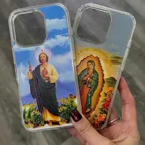 Religious Virgin Mary Or Saint Judas Smartphone Case for iPhone with Protective Design and Unique Artwork