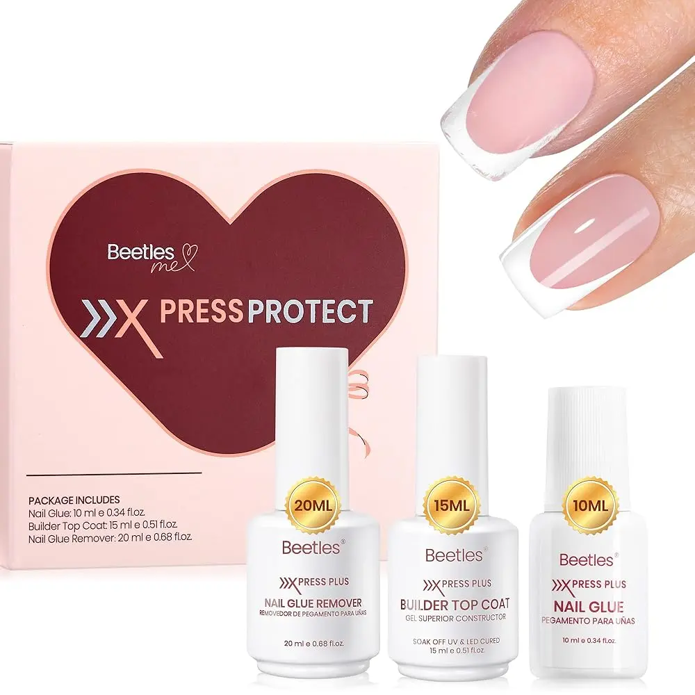 Nail Glue&Builder Top Coat & Remover Set