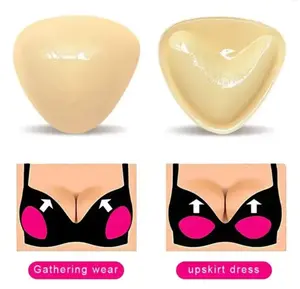 Reusable Double-Sided Adhesive Bra Inserts Thick Sponge Support Pads for Swimsuit Bikini Strapless Dress Invisible Clothing Support