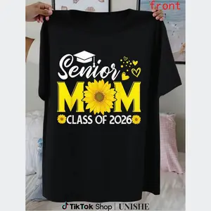 Customized 2026 Senior Mom Shirt – Lightweight Cotton Proud Mom Graduation Tee