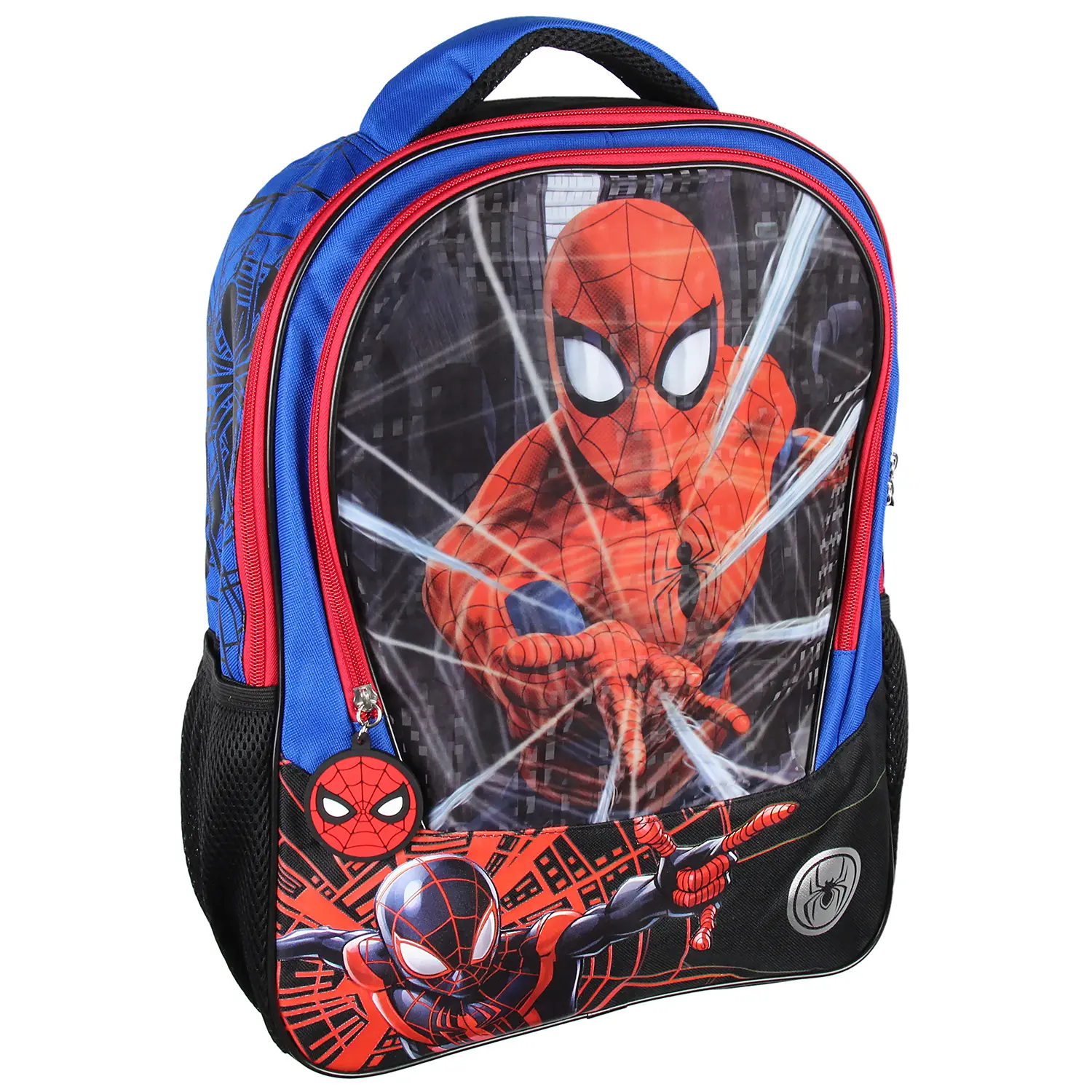 Marvel Spiderman And Miles Morales Light-Up Web Slinger 16" Travel Backpack Book Bag
