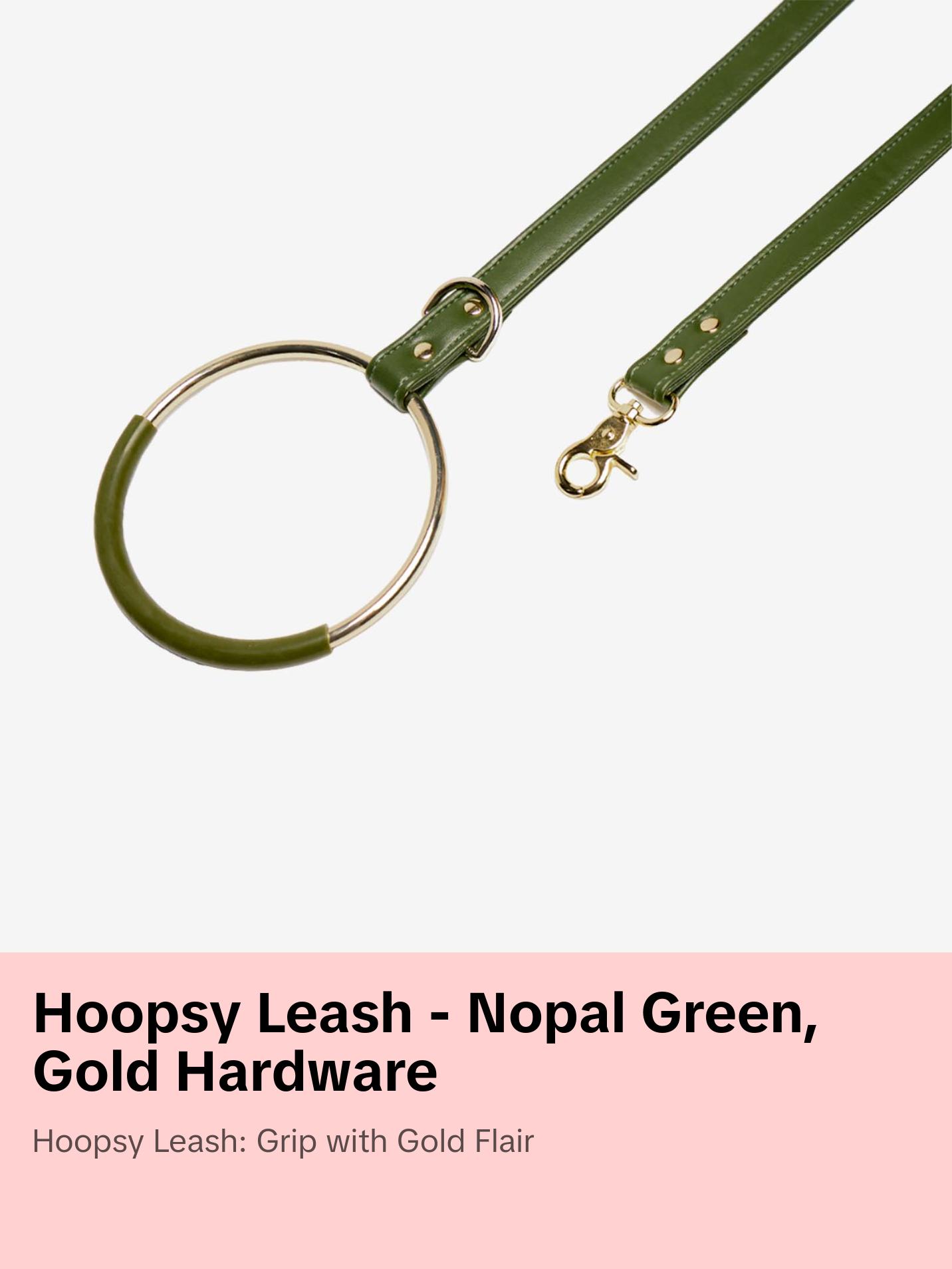 Hoopsy Leash - Nopal Green