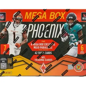 Panini 2025 Phoenix Football Hobby International Mega Box - 42 Cards 6 Packs Per Box NFL Trading Cards