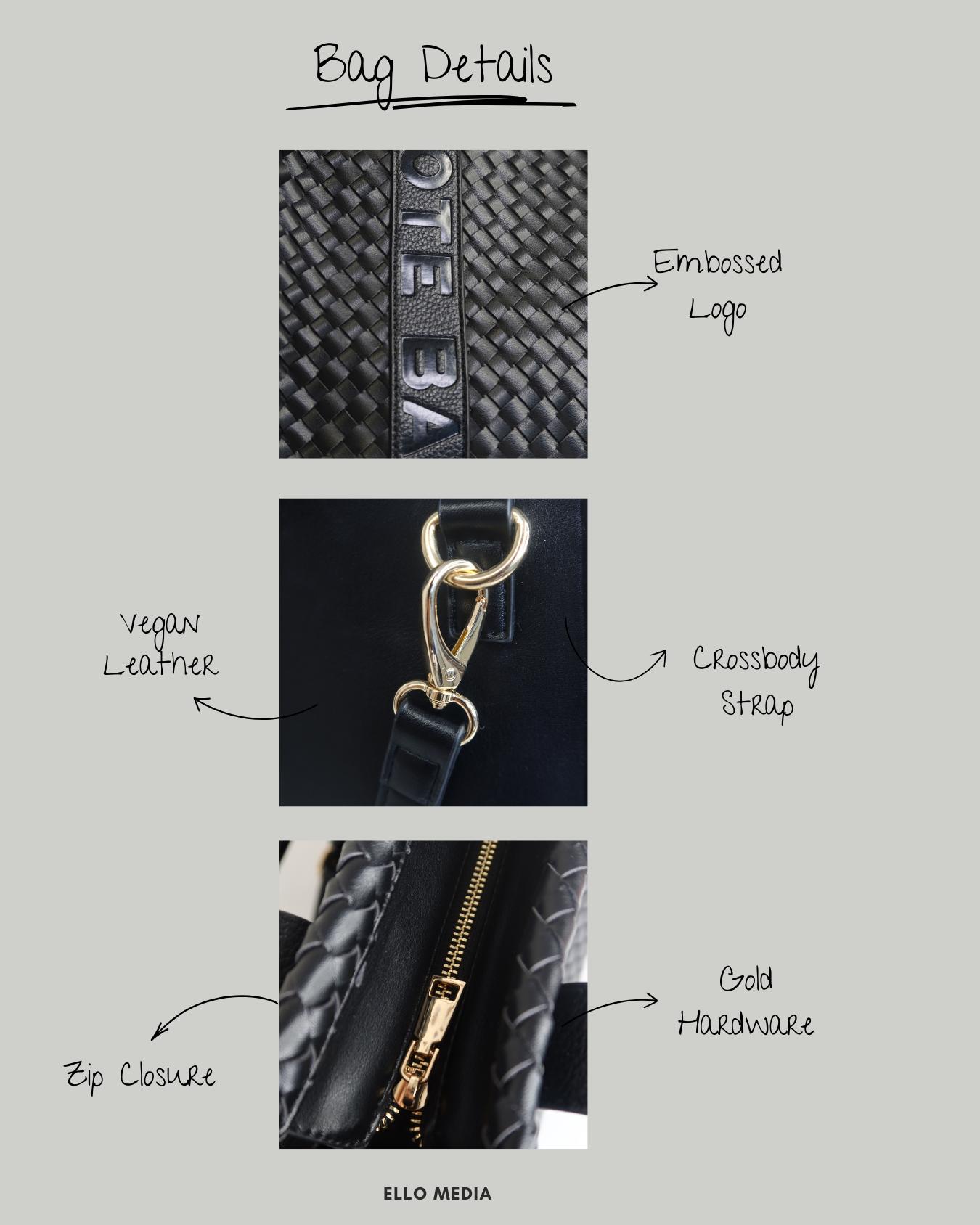 Woven Quilted Tote & Wallet Set - Stylish Square Women's Bag Combo, Spacious & Trendy for Daily Use Weave Style