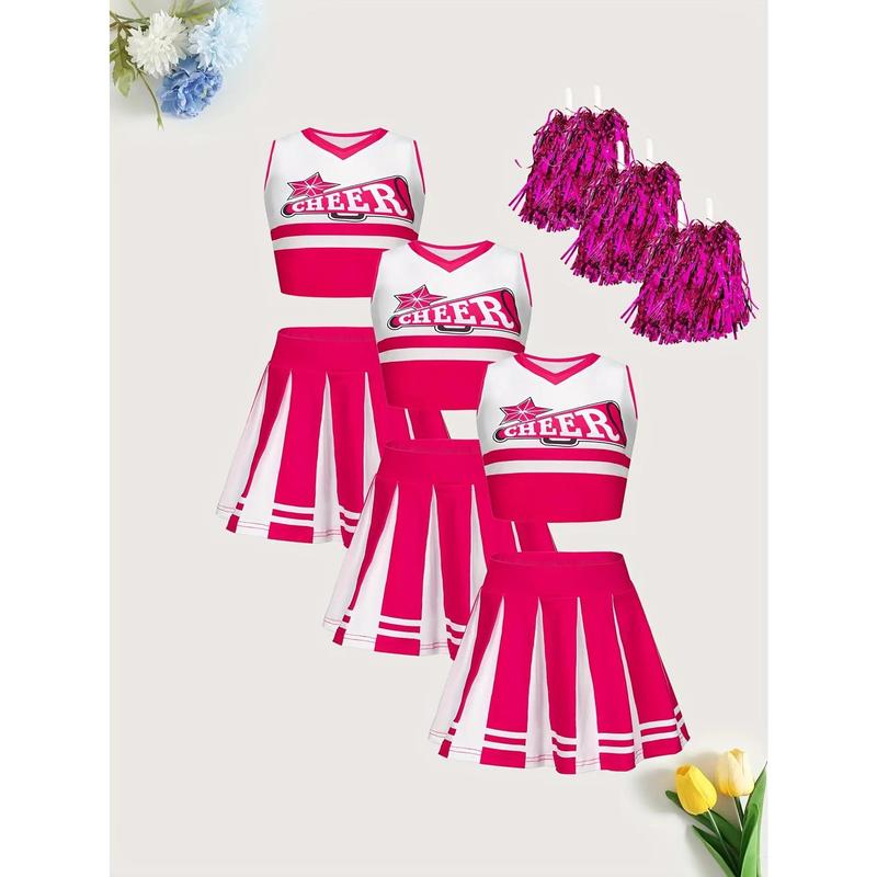 body shaper woman Three-Pack Children's Cheerleading Uniforms Rugby Cheerleading Captain Includes POM-POM Competition Cheers exercise pants stretchy workout sport fitted fitness training Body Resistance Bands Full women sets Dress Shorts