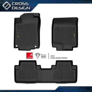 CROSSDESIGN  TPE Floor Mats Fit For 2012 2013 2014 2015 2016 Honda CR-V LX SE EX All Weather