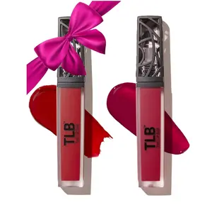 The Lip Bar - Nonstop Liquid Matte Lipstick Mini 2-Pack, Bawse Lady (Blue Red) + Rich Auntie (Deep Berry) - High Pigment - One Swipe - Long Lasting - Jojoba Oil & Vitamin E - Vegan - .05 fl oz each