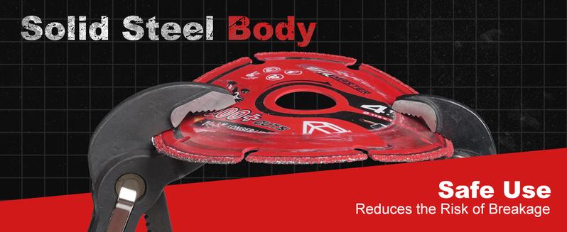 EZARC Diamond Metal Cut-off Wheel for Rebar Steel Iron Inox Cutting Disc Power Tool Accessory Heavy Duty 5000+ Cuts Long Life