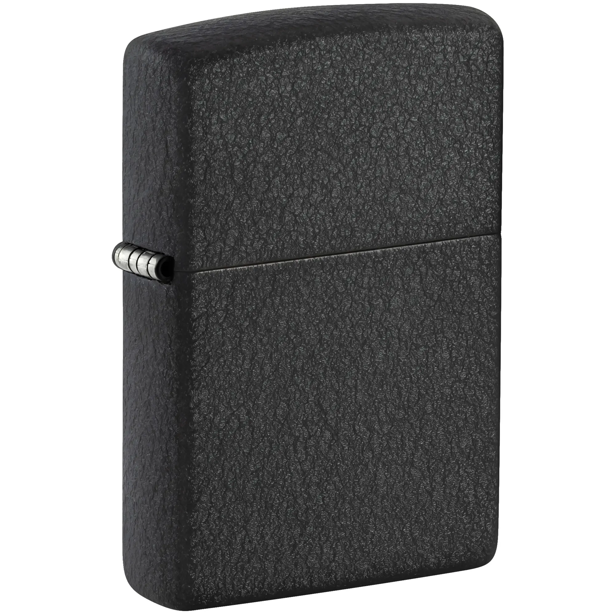 Zippo Black Crackle Pocket Lighter - Made in USA - Unfilled (fuel sold separately)