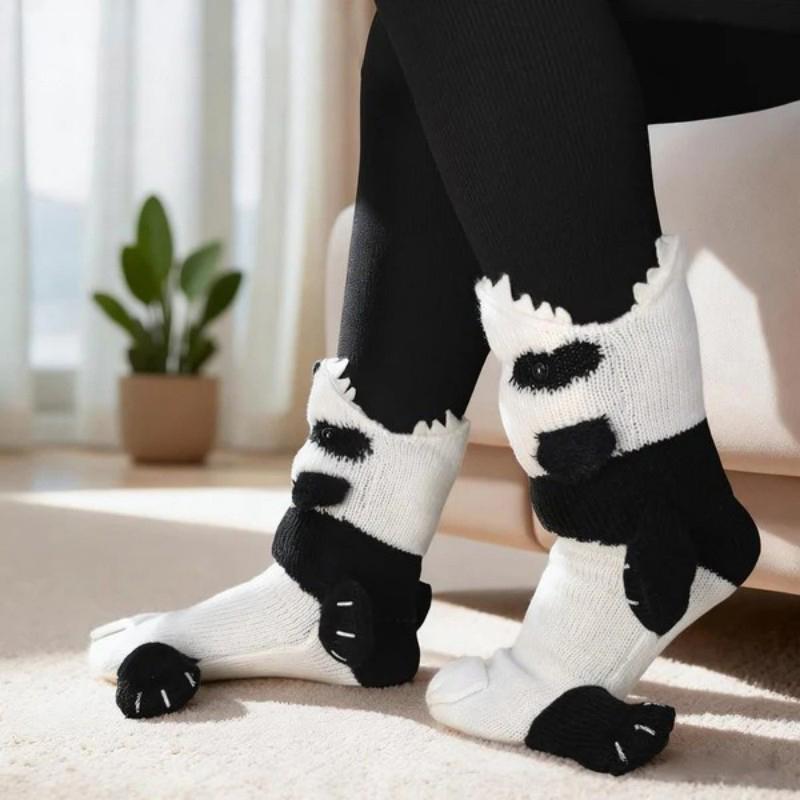 Fun Knit Animal Socks - Winter Warm Floor Socks Creative Gift for Friends Unisex Socks Christmas Holiday Gift Womenswear Bridal Ultra Soft Cotton Blend