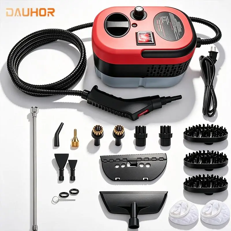 2026 High-Pressure Steam Cleaner, Portable Handheld Steamer with 14-Accessory Kit,Steam Cleaner|1.2L Water Tank|Smart Temp Control for Delicate Surfaces|Covers Car Seats, Mattress, PVC Floor, Office Chair Deep Cleaning,Shower Glass Door Portab
