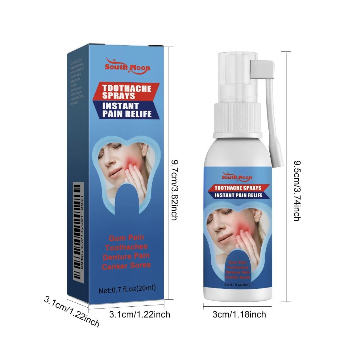 Special analgesic spray for toothache, used to reduce swelling and pain of teeth, eliminate inflammation