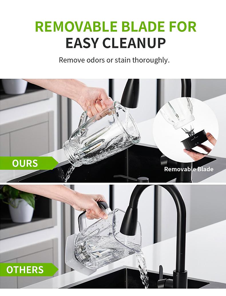 Blender Cup 1200W & Grinder Combo 30,000 RPM Powerful Motor Smoothie Kitchen Countertop Blender 1.5L Large Capacity Smoothie & Grinder Combo Crushes Ice for Cold Drinks, Fruit Purees, Milkshakes, Juices