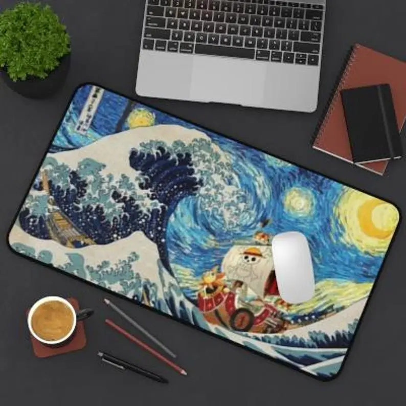Anime Desk Mat, Thousand Sunny Art, Anime Playmat, XL Gaming Mat