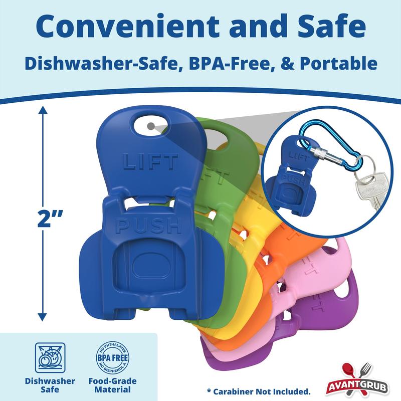 6-Pack Can Opener – Easy Open Drink Tab Toppers&Can Covers for Soda, Beer, Coke Shields From Bugs, Dust at the Party,Camping, BBQ– Colorful Can Lids