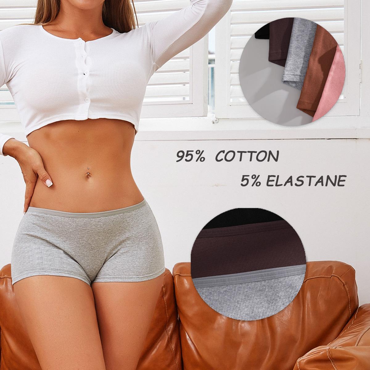 FINETOO Women’s 8-Pack Cotton Stretch Boyshort Panties – Full Coverage, Soft, Breathable Everyday Underwear,S-XL SpringStatements