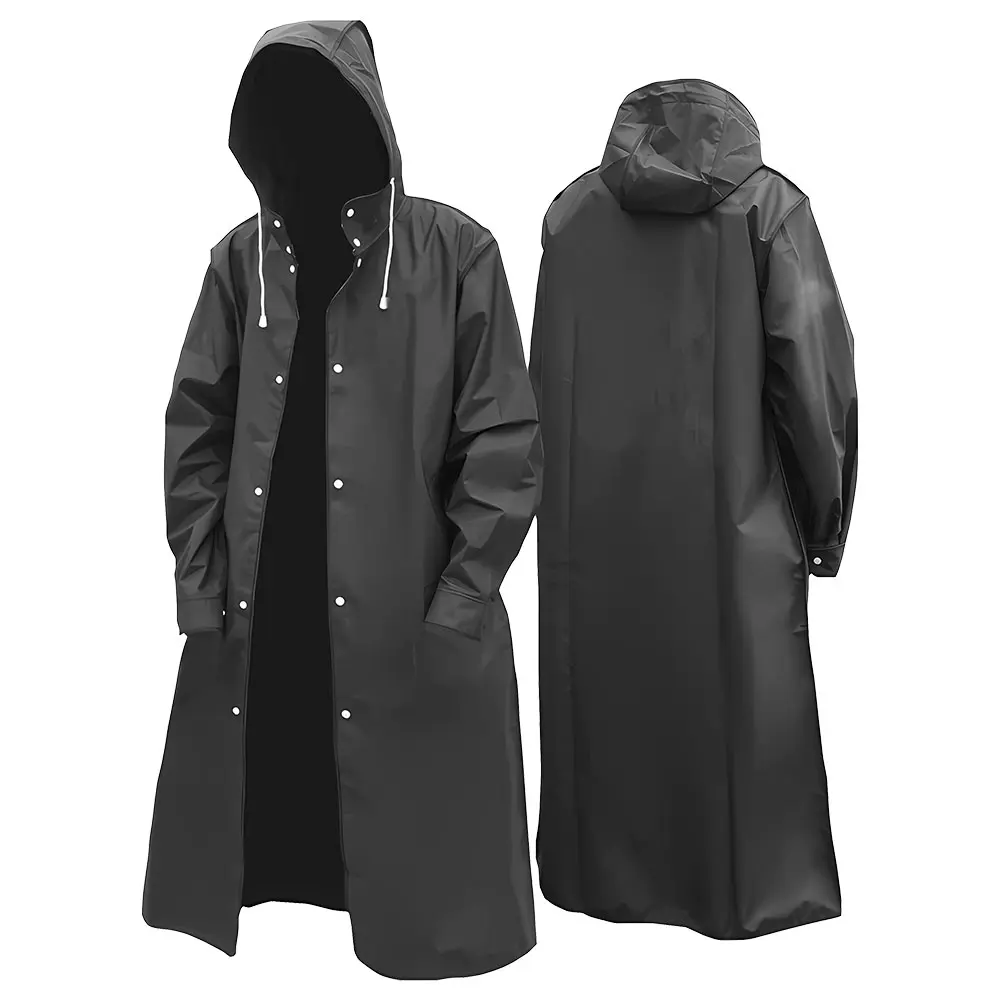 Adult Reusable EVA Rain Ponchos - Lightweight Outdoor Waterproof Work Safety Gear, Full-Body Cover Raincoats for Men and Women, Rain Cloth
